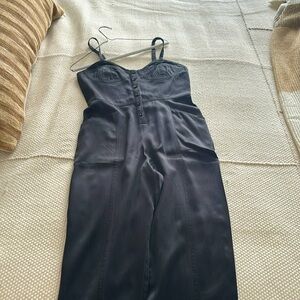Fleur Du Mal black silk jumpsuit - Size S
